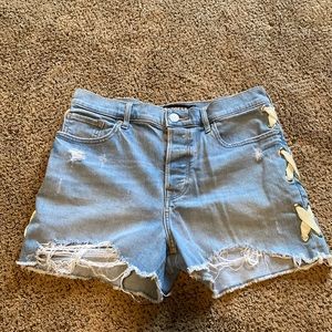Express shorts high rise size 2